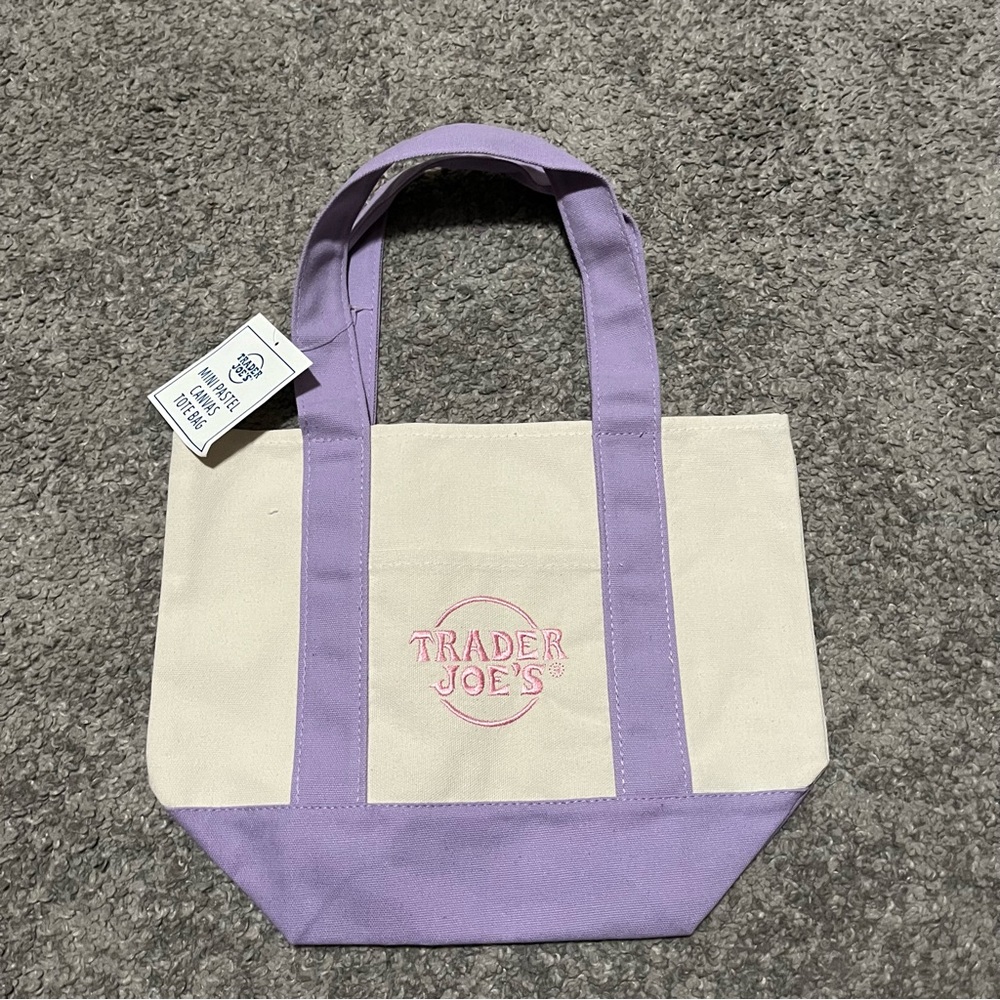 Trader Joe’s Mini Tote Bag Purple